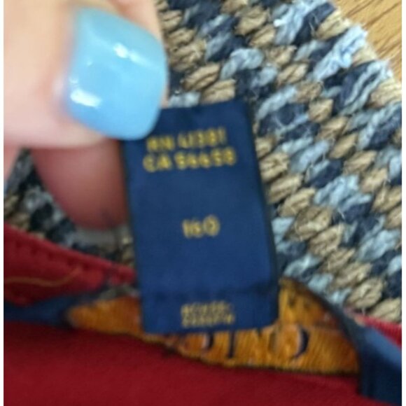 Polo Ralph Lauren Girls XL Red Short Sleeve Dress Gathered Skirt Back Button - Picture 8 of 8